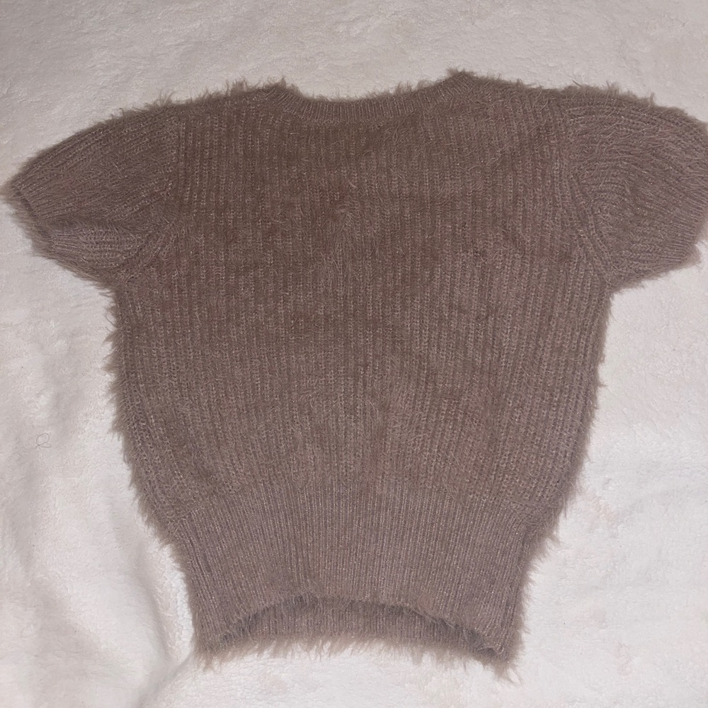 Grey Faux Fur Zara Shirt - Picture 5 of 6